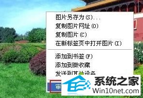 选择审查元素 winxp系统在网页保存图片不能另存为的图文步骤