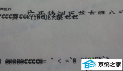 打印机打出来有乱码 win10系统打印机无法打印文件出现乱码的解决方法